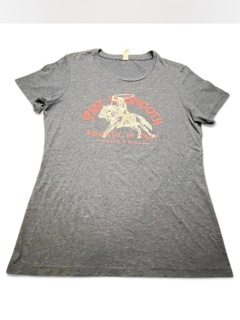 Next Level Blue Retro Western T shirt, L